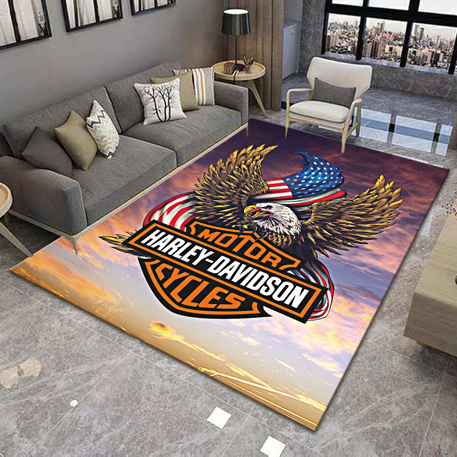 Harley Davidson Rug