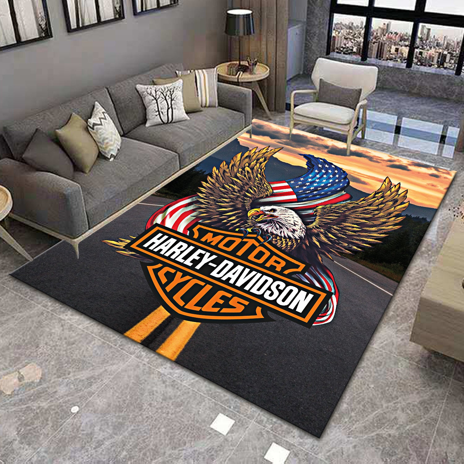 Harley Davidson Rug